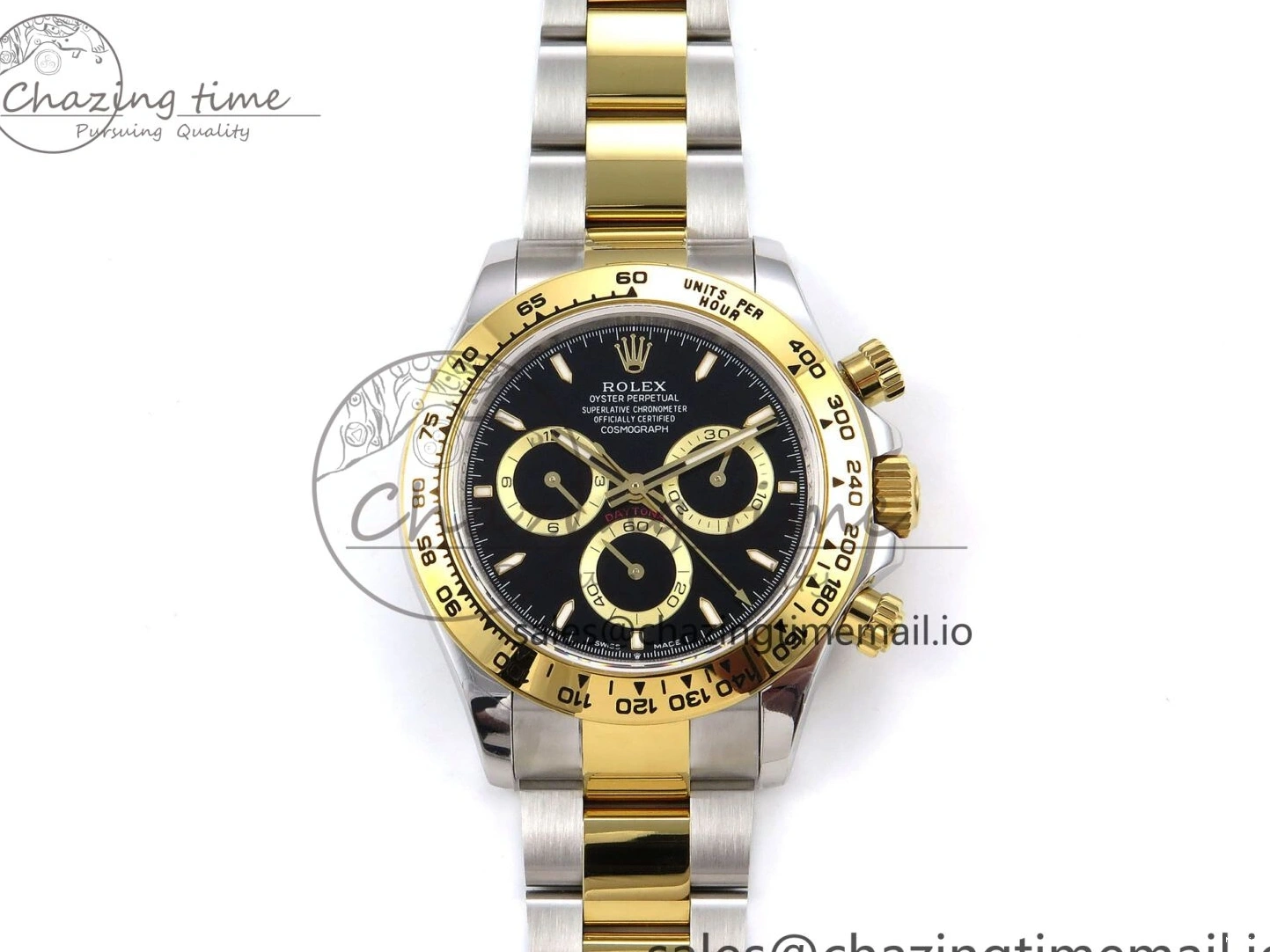 MiroTime 0126 Daytona 126503 QF 1:1 Best Edition Black Dial on SS YG Braclet SH4131 V TechFriendly 1273